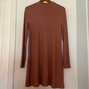 Mock neck dress